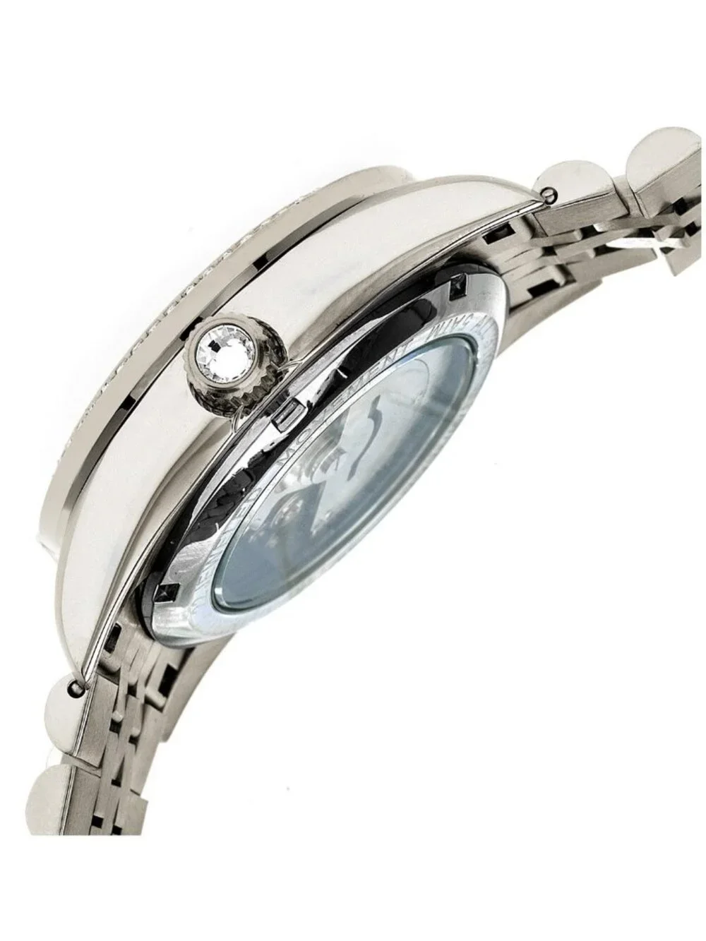 NWT Empress Constance Automatic Crystal Silver Dial Ladies Watch